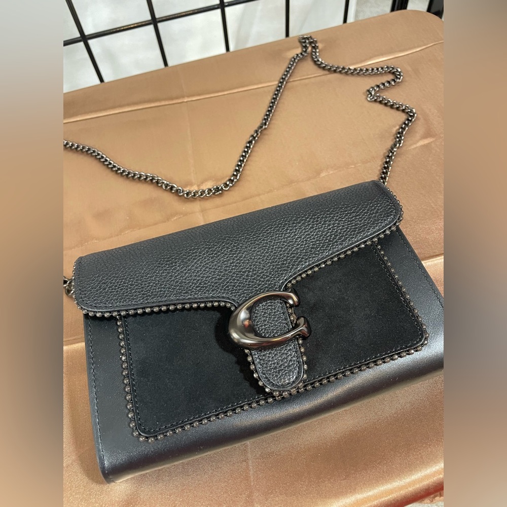 NWT COACH Tabby Clutch with bead chain - Picture 7 of 12